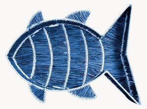Ručne vyrobený košík z rafie Fish