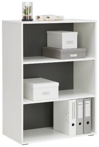 REGÁL, antracitová, biela, 75/103,8/40 cm Hom`in - Späť do školy