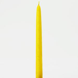 Kónická sviečka špic 25 žltá citrón