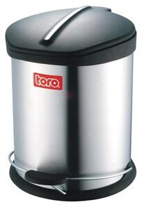 Nerezový nášľapný kôš na odpadky TORO 5l
