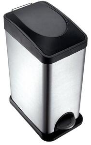 Nerezový nášľapný odpadkový kôš TORO 15l
