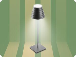 GTV LED stolná lampa FIZZI 2,5W, 200lm, 4000mAh, 5V, stmievateľná, 4000K, IP54, čierna [LD-FIZZI-10-DEC]