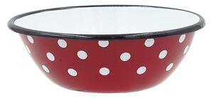 Smaltovaná miska 16cm bodky