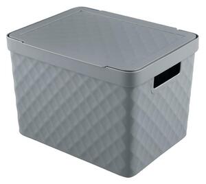 Plastový košík s vekom HEIDRUN 36x27x23cm