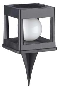 LED solárne svietidlo CUBO LED/3,7V 1200 mAh IP44 čierne