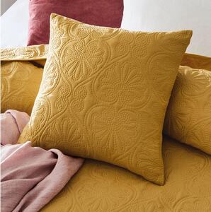 Elegantný horčicovo žltý prehoz na posteľ 170 x 210 cm