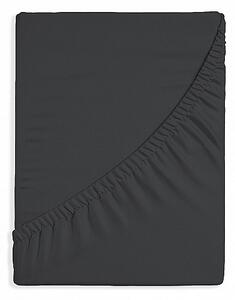 Prestieradlo Antracitové BAVLNĚNÝ MIKROPLYŠ PREMIUM Bavlněný mikroplyš 90-100 x 200-220/30