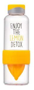Fľaša na vodu "Bisfree Detox", 520 ml, žltá