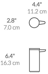 Bezdotykový oceľový dávkovač mydla v matne striebornej farbe 266 ml – simplehuman