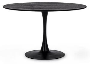 MUZZA Jedálenský stôl Bloom Ø 120 cm čierný