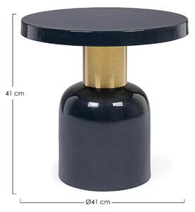 MUZZA Konferenčný stolík Nali Ø 40,5 cm modry