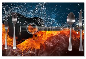 Sablio Prestieranie Ohnivá gitara: 40x30cm