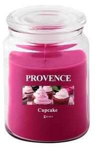 Vonná sviečka v skle PROVENCE 95 hodín cupcake