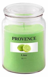 Vonná sviečka v skle PROVENCE 95 hodín limetka