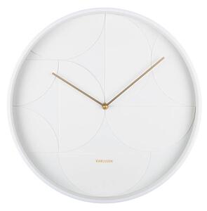 MUZZA Nástenné hodiny Leon Ø 40 cm biele