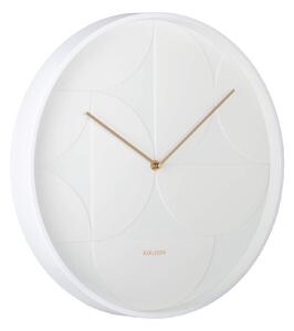 MUZZA Nástenné hodiny Leon Ø 40 cm biele