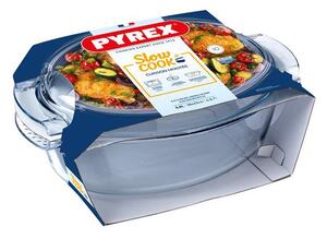 Sklenená zapekacia misa PYREX s vekom 38x23cm/5,8l