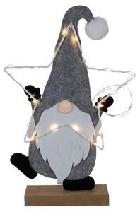 Plstená figúrka 35cm Santa LED svetielka