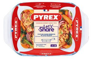 Sklenený pekáč s uchami PYREX 31x20cm/2l., borosilikát