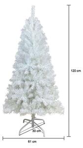 Vianočný stromček biela umelá borovica 120 cm Natura HF-120