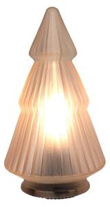 Sklenená dekoratívna LED lampička 19,5 cm stromček