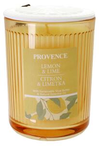 Vonná sviečka v skle PROVENCE 30 hodín citron a limetka