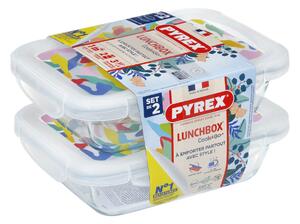 Sada sklenených dóz s viečkom PYREX 2x800ml