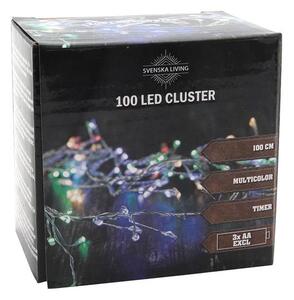 Svetelná reťaz s časovačom 100LED zhluk 100cm