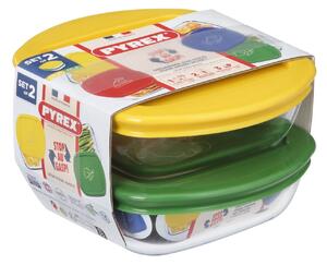 Sada sklenených dóz s viečkom PYREX 2x300ml