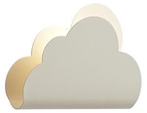 Detská nástenná lampa béžová oblak so slnkom - Cloudy