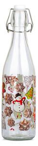 Sklenená fľaša s patentným uzáverom TORO 260ml perníčky