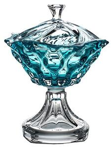 KRIŠTÁĽOVÁ MISKA BOHEMIA SAMBA AQUAMARINE 305MM