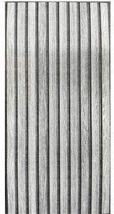 Samolepiace PVC 3D panely TP10034447, cena za kus, rozmer 60 x 30 cm, lamely sivé, IMPOL TRADE
