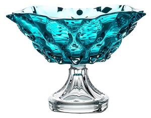 KRIŠTÁĽOVÁ MISKA BOHEMIA SAMBA AQUAMARINE 305MM