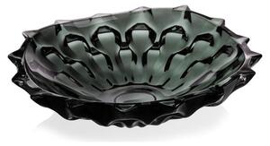 KRIŠTÁĽOVÁ MISKA BOHEMIA SAMBA GREY 350 MM