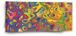 Sablio Obraz Farebné škvrny - 110x50 cm