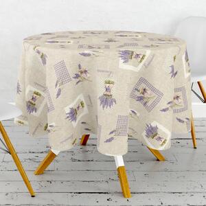 Obrus ​​PVC okrúhly FL-1311 - Letná Provence (rôzne veľkosti)