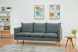 TROJMIESTNA POHOVKA, textil, tmavosivá Livetastic - Sedačky, Online Only