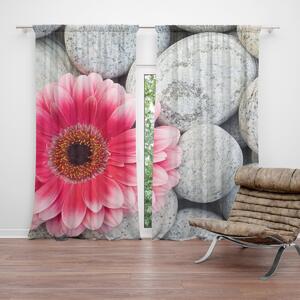 Sablio Záves Gerbera na kameňoch: 2 ks 140x250 cm