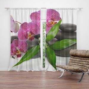 Sablio Záves Orchidey a kamene: 2 ks 140x250 cm