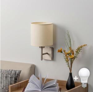 BRILAGI - LED Nástenné svietidlo NUBILA 1xE27/60W/230V matný chróm/krémová