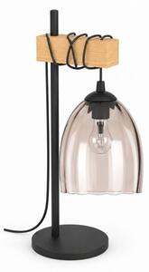 BRILAGI - Stolná lampa NUBILA 1xE27/40W/230V hnedá/čierna/dymová béžová