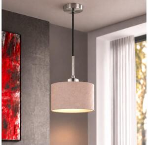 Eglo - LED luster na lanku TUNJA 1xE27/60W/230V pr. 20 cm béžová/čierna