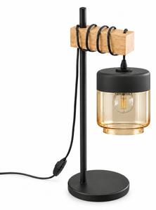 BRILAGI - Stolná lampa NUBILA 1xE27/40W/230V hnedá/čierna/dymová béžová