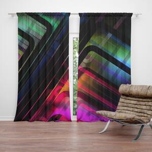Sablio Záves Čierne pásiky: 2 ks 140x250 cm