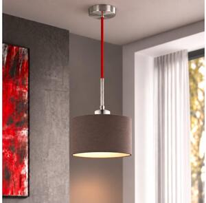 Eglo - LED závesný luster na lanku TUNJA 1xE27/60W/230V pr. 20 cm hnedá/červená