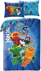 Posteľné obliečky z mikrovlákna LEGO Ninjago - 70x90 cm + 140x200 cm