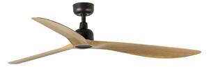 FARO 34360 - Stropný ventilátor OUTWOOD L hnedá/čierna pr. 150 cm IP44 + DO