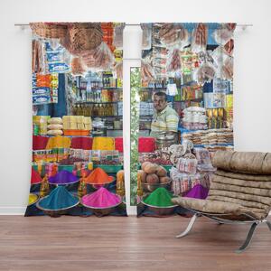 Sablio Záves Farebné korenie: 2 ks 140x250 cm