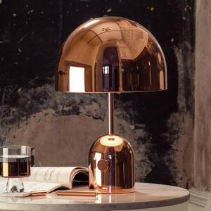 Tom Dixon Stolová LED lampa Bell, medená farba, 43 cm, stmievateľná, Meď, Obývacia izba / jedáleň, kov, Dizajn, Stojacie svietidlo